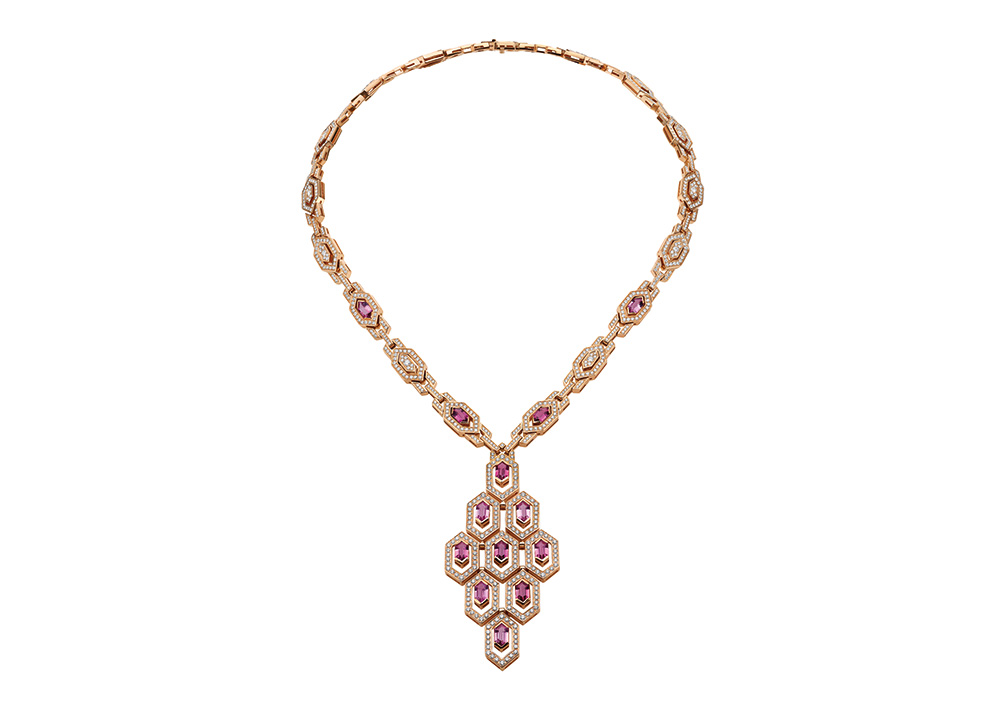 A glimmering necklace from the collection
